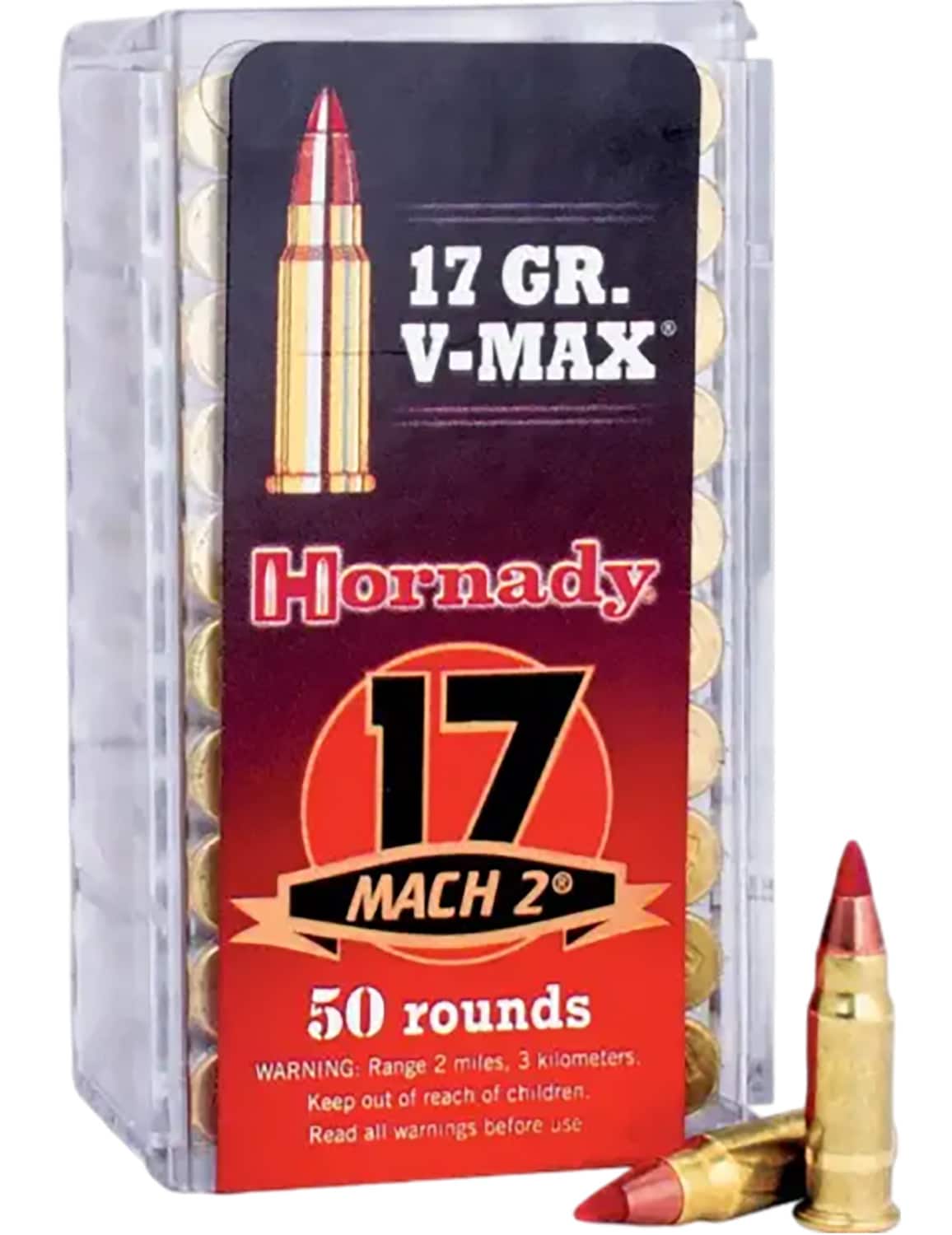 Hornady .17 Mach 2 17gr V-MAX Brass – 50rd