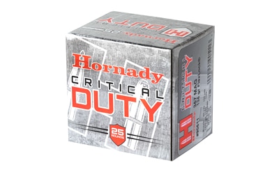 Hornady Critical Duty .357 Magnum FlexLock ammunition box with nickel-plated cases