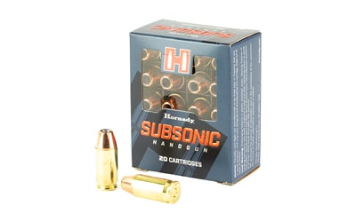 Hornady .45 ACP 230gr SUBSONIC Brass – 20rd