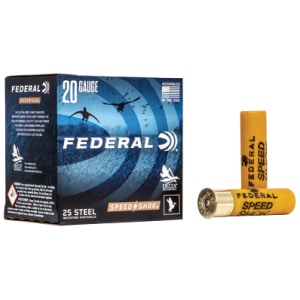 Federal Speed-Shok 20ga 3in #4 steel 7/8oz 25rd box image