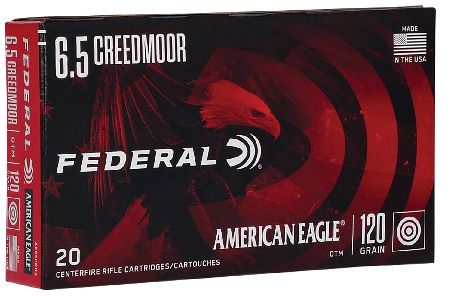 Federal American Eagle 6.5 Creedmoor 120gr Open Tip Match 20rd box