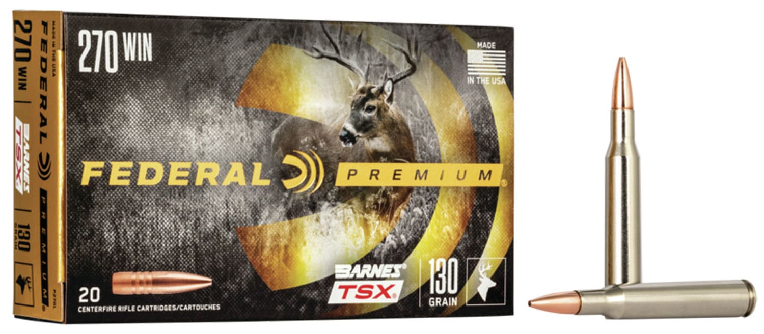 Federal .270 Winchester 130gr TSX Brass – 20rd