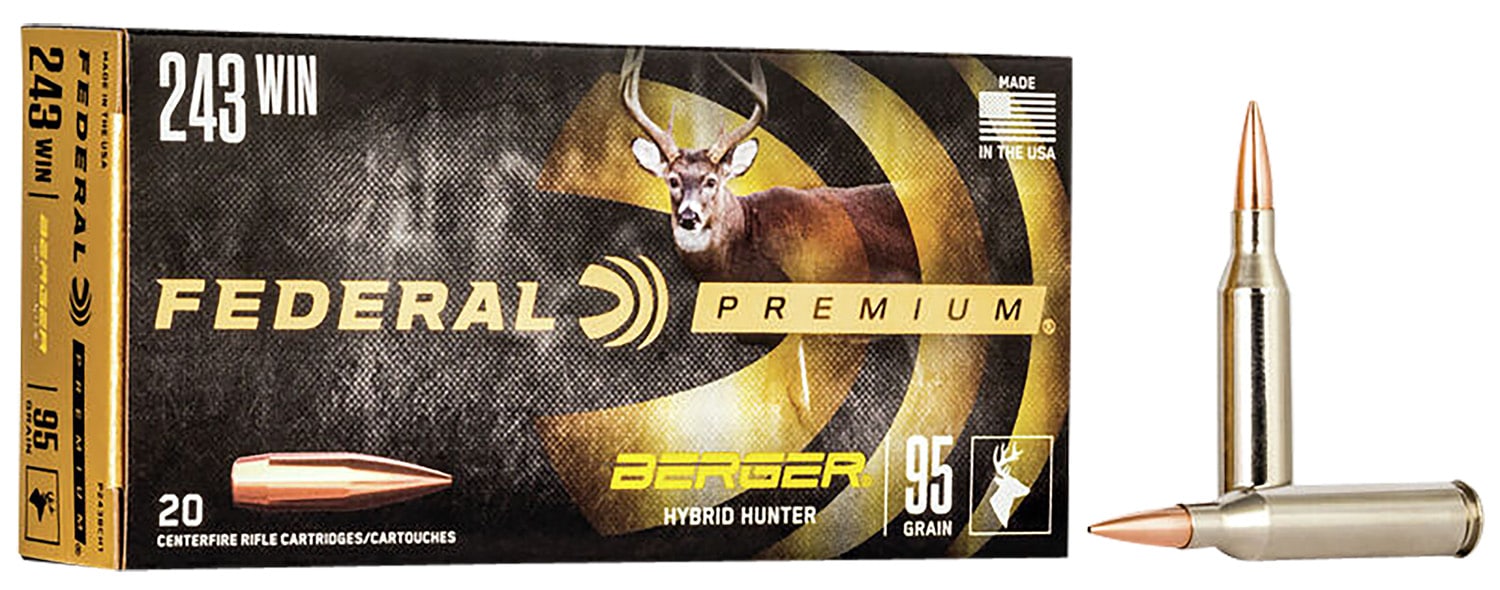 Federal .243 Winchester 95gr Brass – 20rd