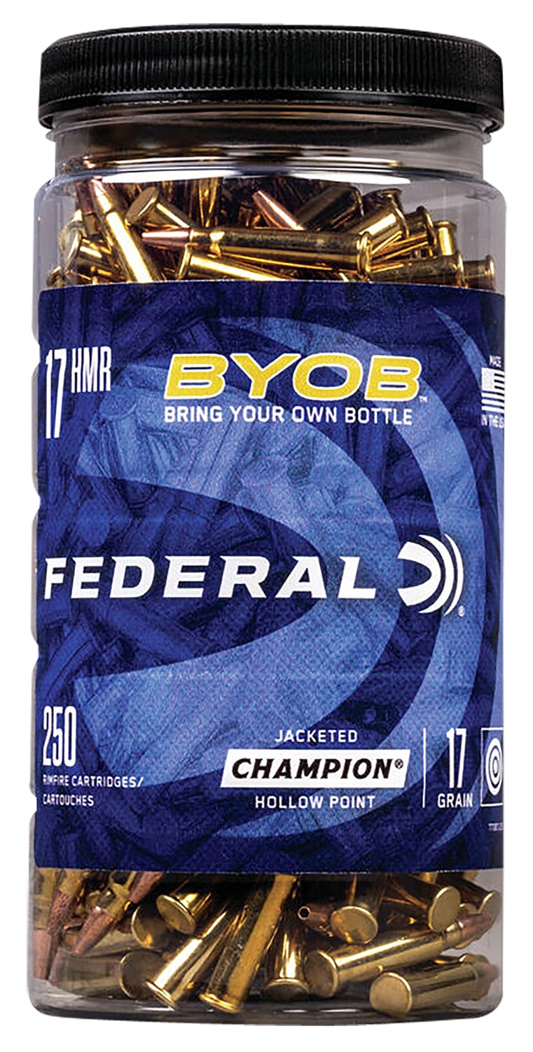 Federal .17 HMR 17gr JHP Brass – 250rd