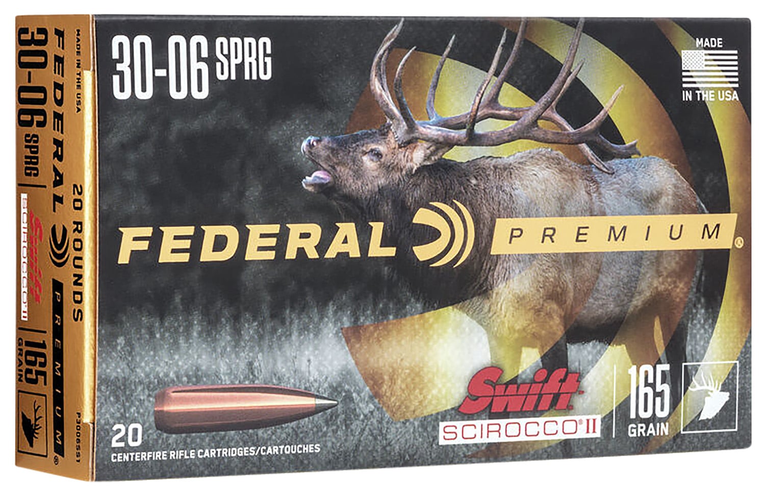 Federal .30-06 Springfield 165gr BONDED Brass – 20rd