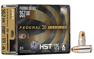 Federal .357 SIG 125gr HST Brass – 20rd