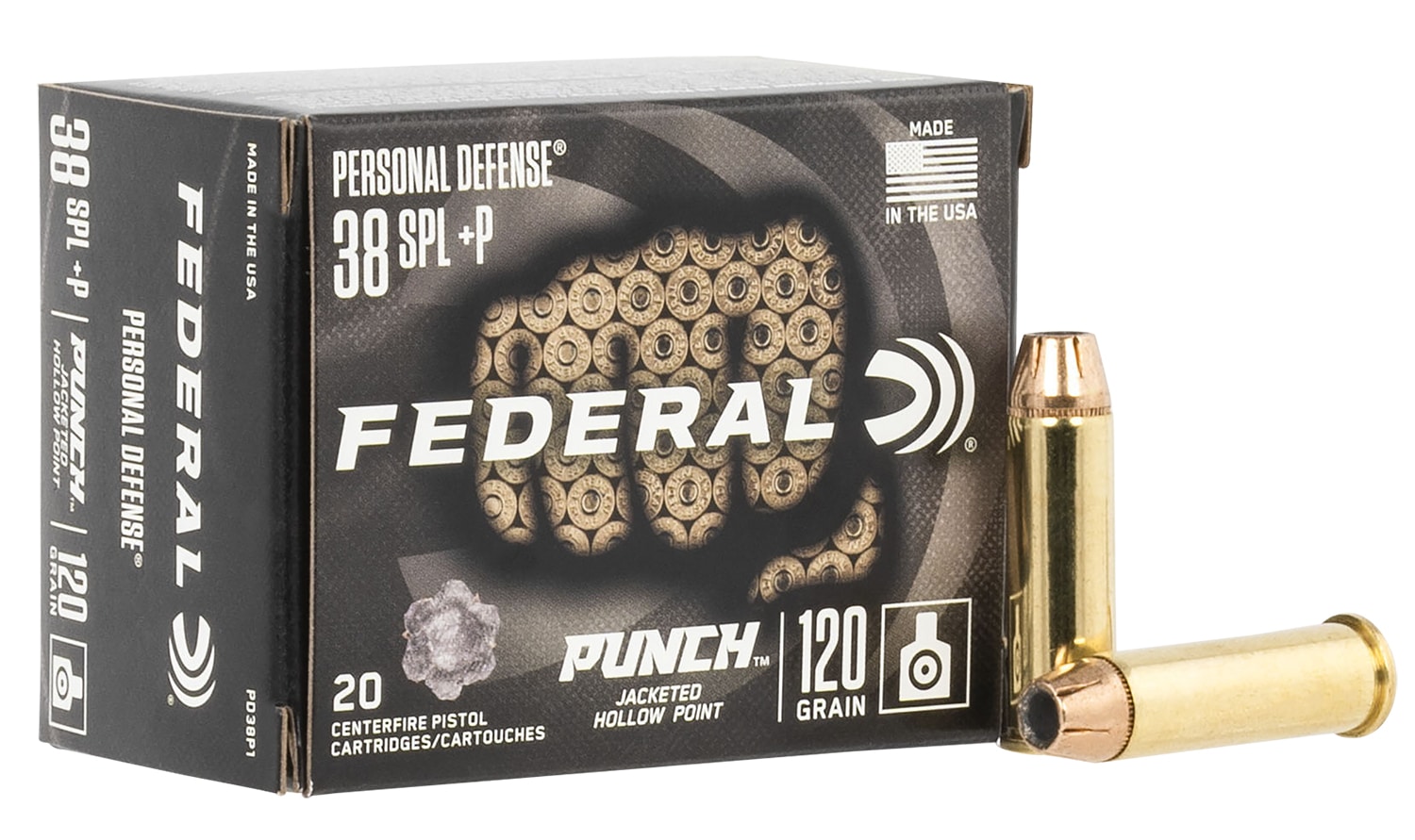Federal .38 Special 120gr JHP Brass – 20rd