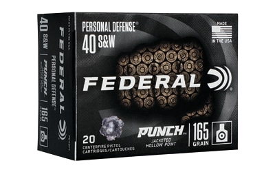 Federal .40 S&W 165gr JHP Brass – 20rd