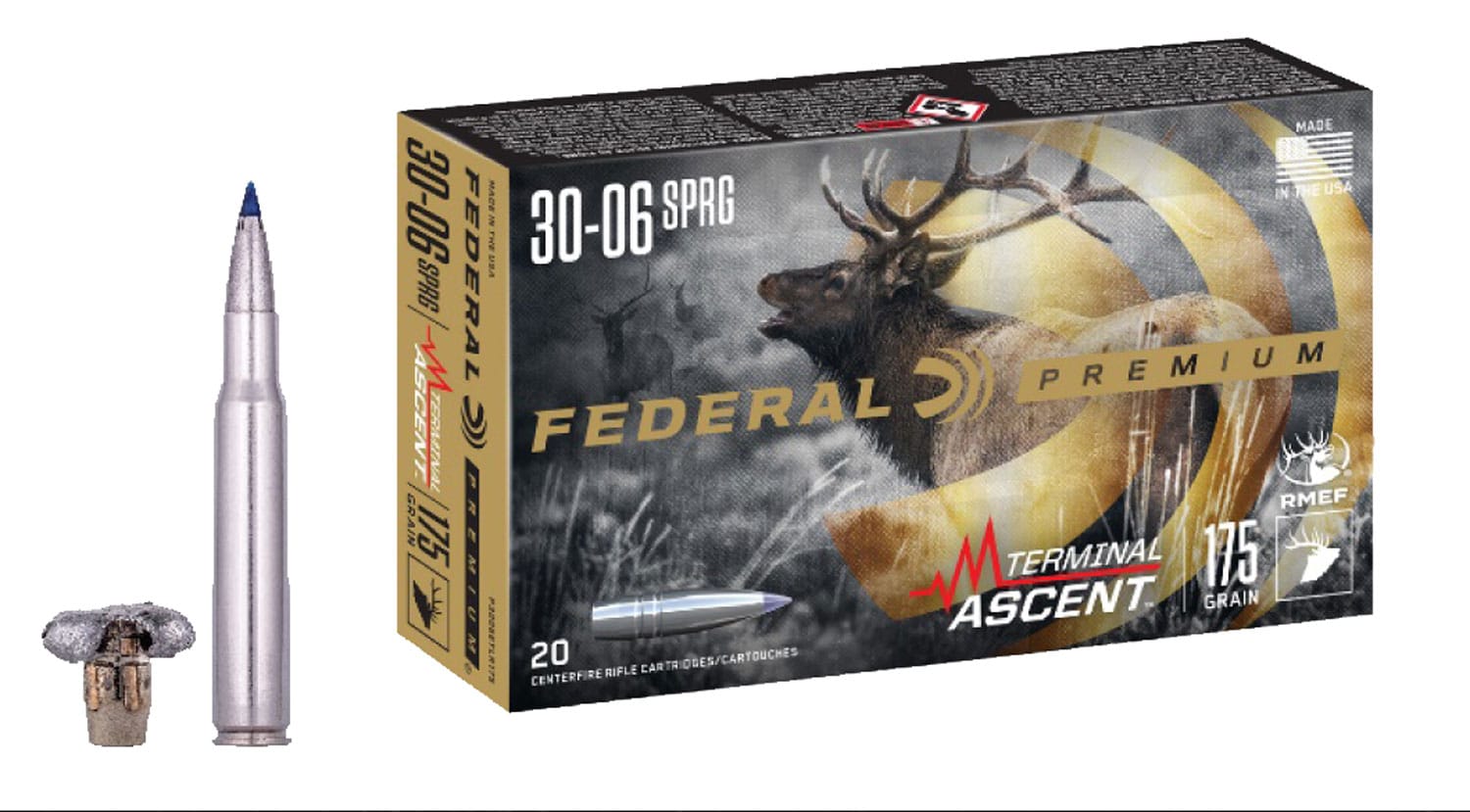 Federal .30-06 Springfield 175gr BONDED Brass – 20rd