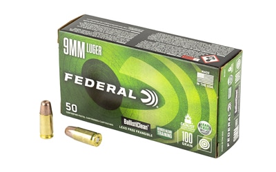 Federal 9mm Luger 100gr Brass – 50rd