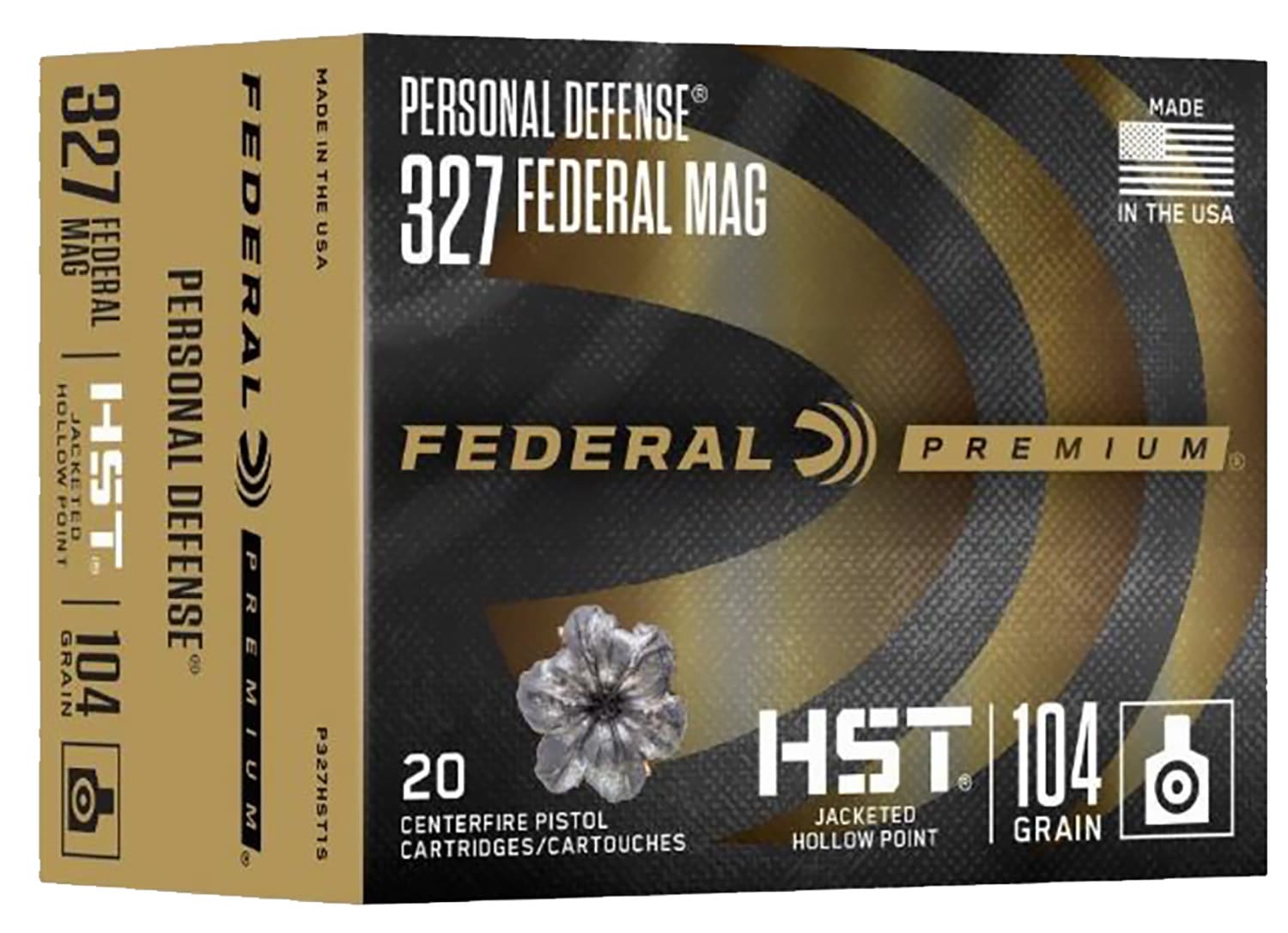 Federal .327 Federal Magnum 104gr HST Brass – 20rd