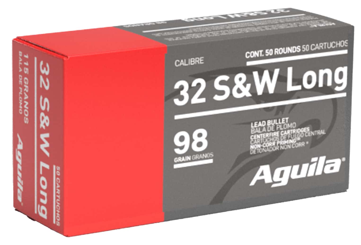 Aguila .32 S&W 98gr FMJ Brass – 50rd