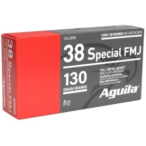 Aguila Ammunition .38 Special 130gr FMJ 50-round box