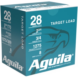 Aguila Ammunition 28 Gauge 2.75in 3/4oz #8 Shot 25rd Box