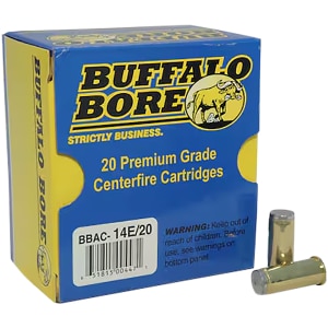 Box of Buffalo Bore 14E20 .44 S&W Special 200gr hard cast wadcutter ammunition, 20 rounds