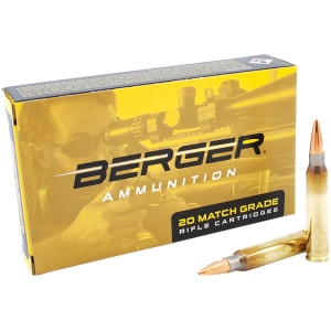 Berger Bullets .223 Rem 77gr OTM tactical rifle ammunition 20 rounds box
