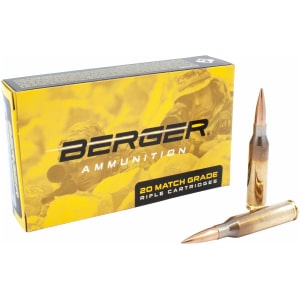 Berger 260 Remington 130gr Hybrid OTM tactical match ammunition, 20 rounds per box
