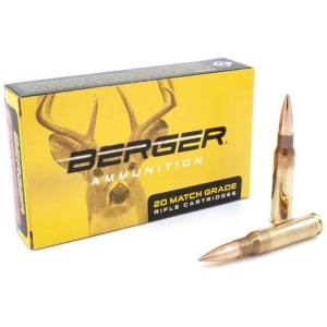 Berger 308 Winchester 185gr Classic Hunter ammunition, 20-round box