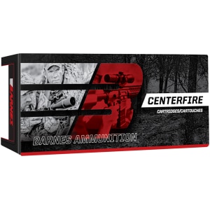 Barnes .270 Win 130 gr Jacketed Hollow Point rifle ammunition, 20 rounds per box, brass case