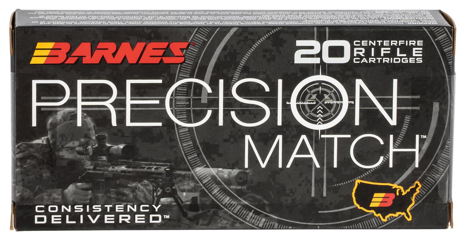 Barnes 5.56 NATO 85gr OTM Brass – 20rd