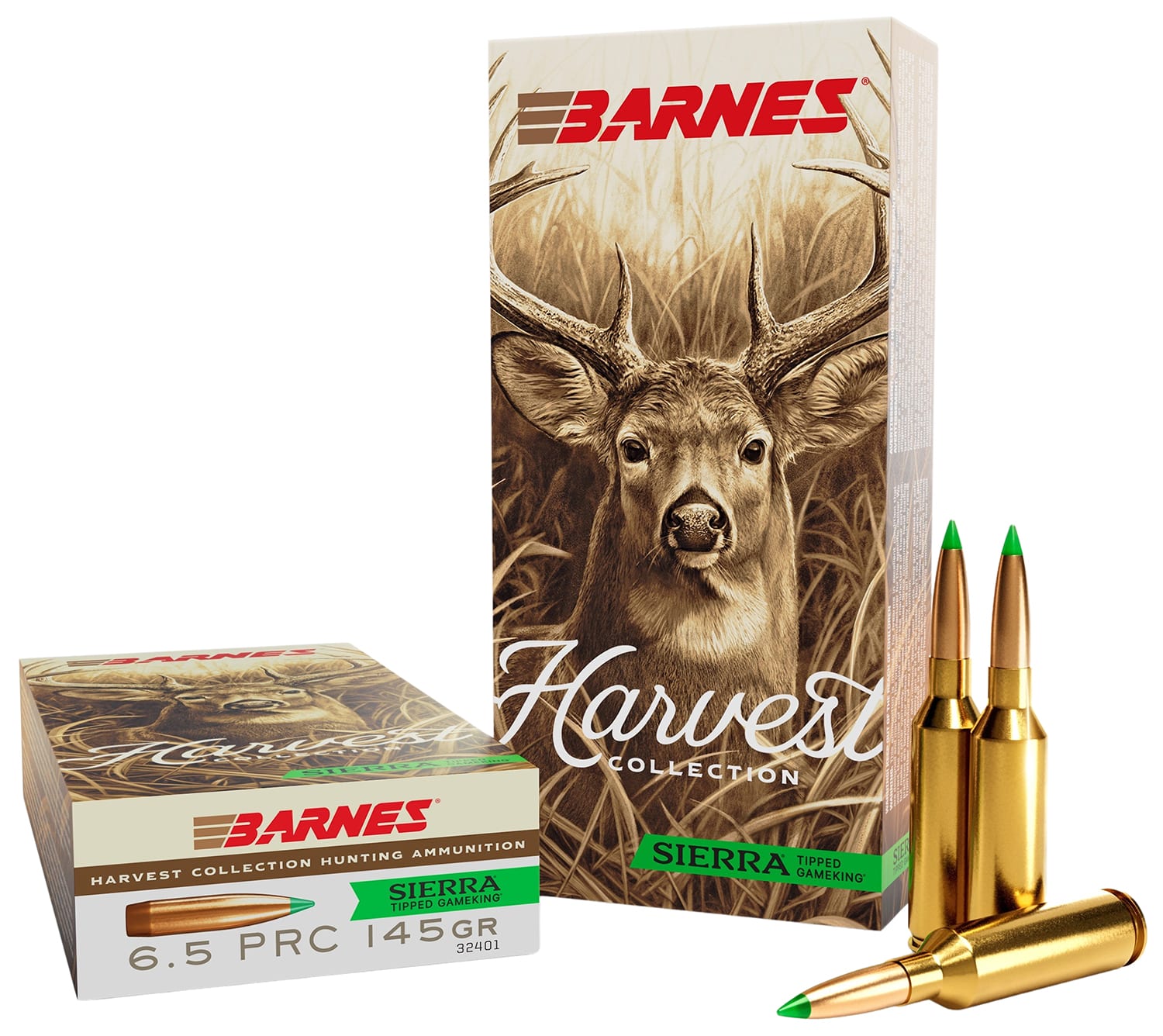 Barnes 6.5 PRC 145gr GAMEKING Brass – 20rd