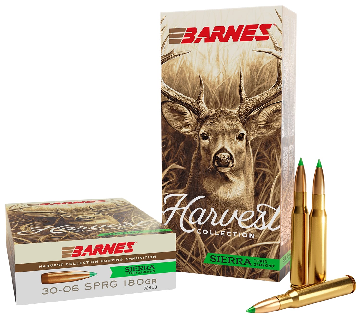 Barnes .30-06 Springfield 180gr GAMEKING Brass – 20rd