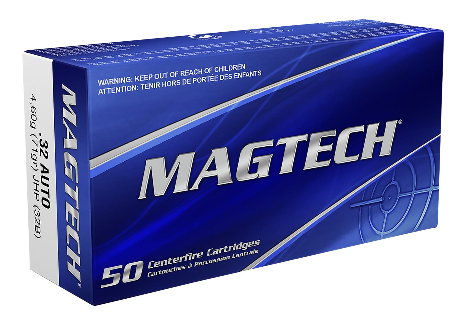 Mag-Tech .32 ACP 71gr JHP Brass – 50rd