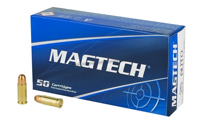 Magtech .25 ACP 50 gr FMJ 50-round box, brass-cased target ammunition