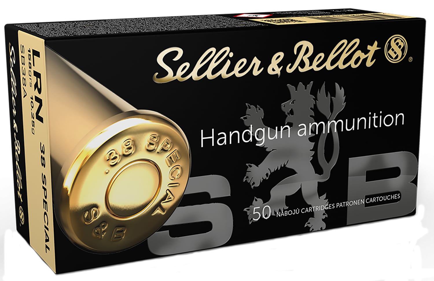 Sellier-Bellot .38 Special 158gr LRN Brass – 50rd