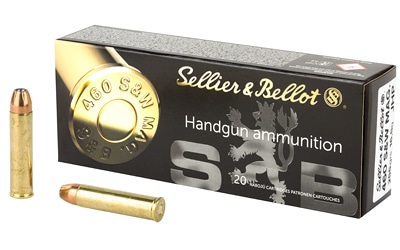 Sellier-Bellot .460 S&W Magnum 255gr JHP Brass – 20rd