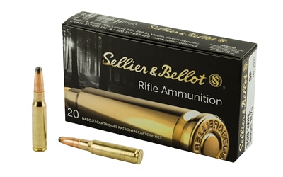 Sellier-Bellot .308 Winchester 180gr SP Brass – 20rd