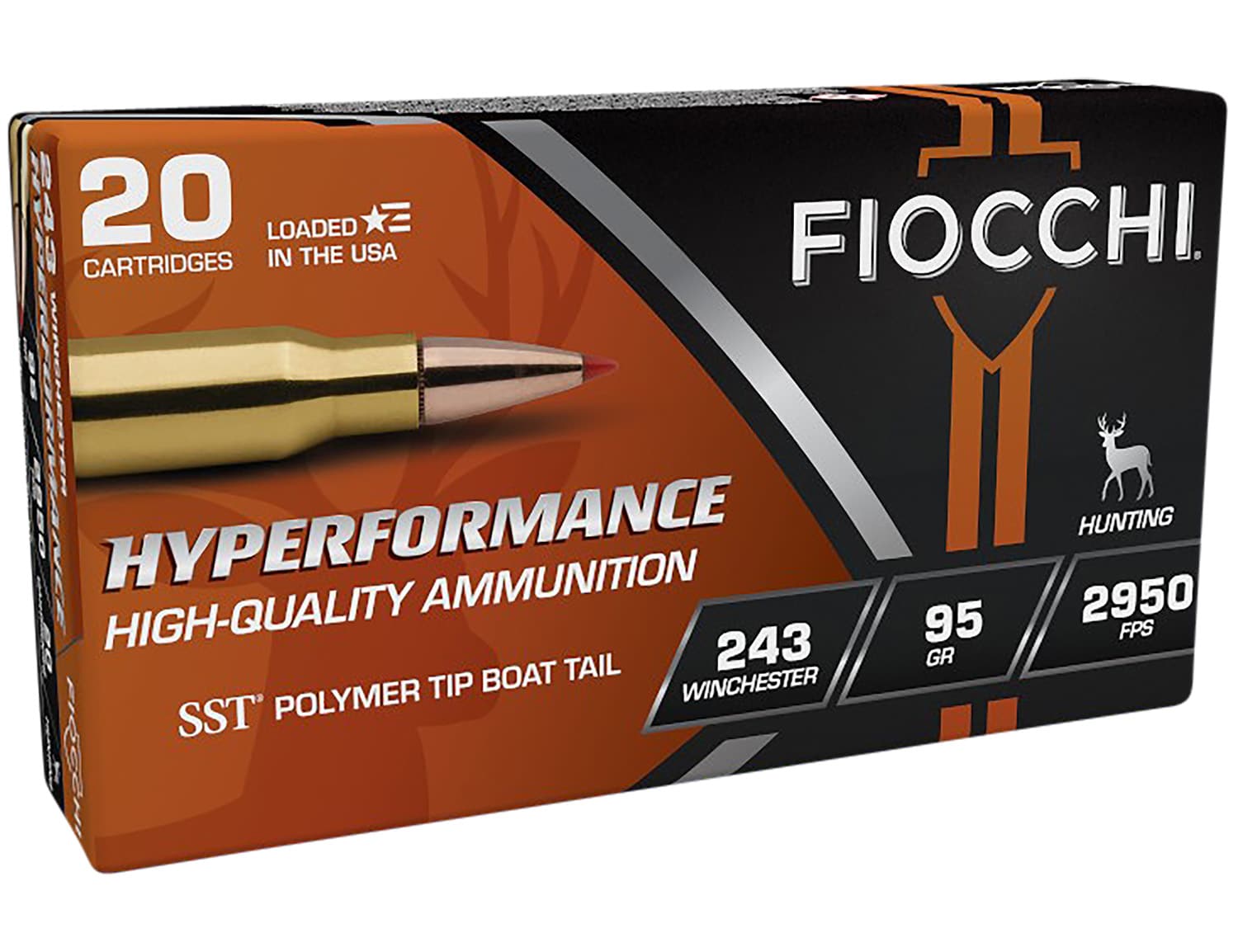 Fiocchi .243 Winchester 95gr SST Brass – 20rd