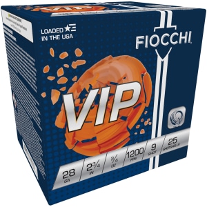 Fiocchi Exacta Target VIP 28ga 2-3/4 in 3/4 oz #9 shot 25/box