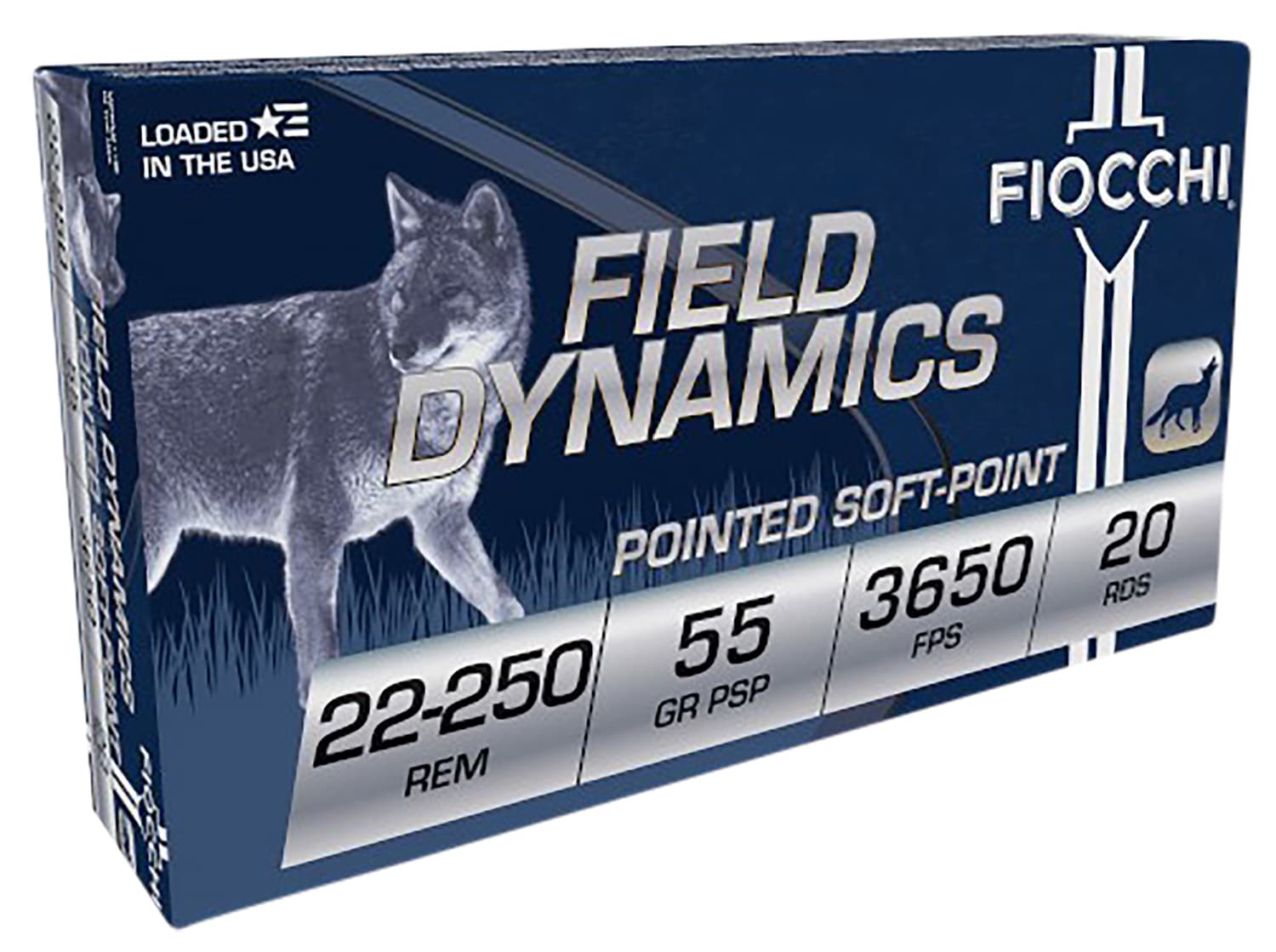 Fiocchi .22-250 Remington 55gr Brass – 20rd