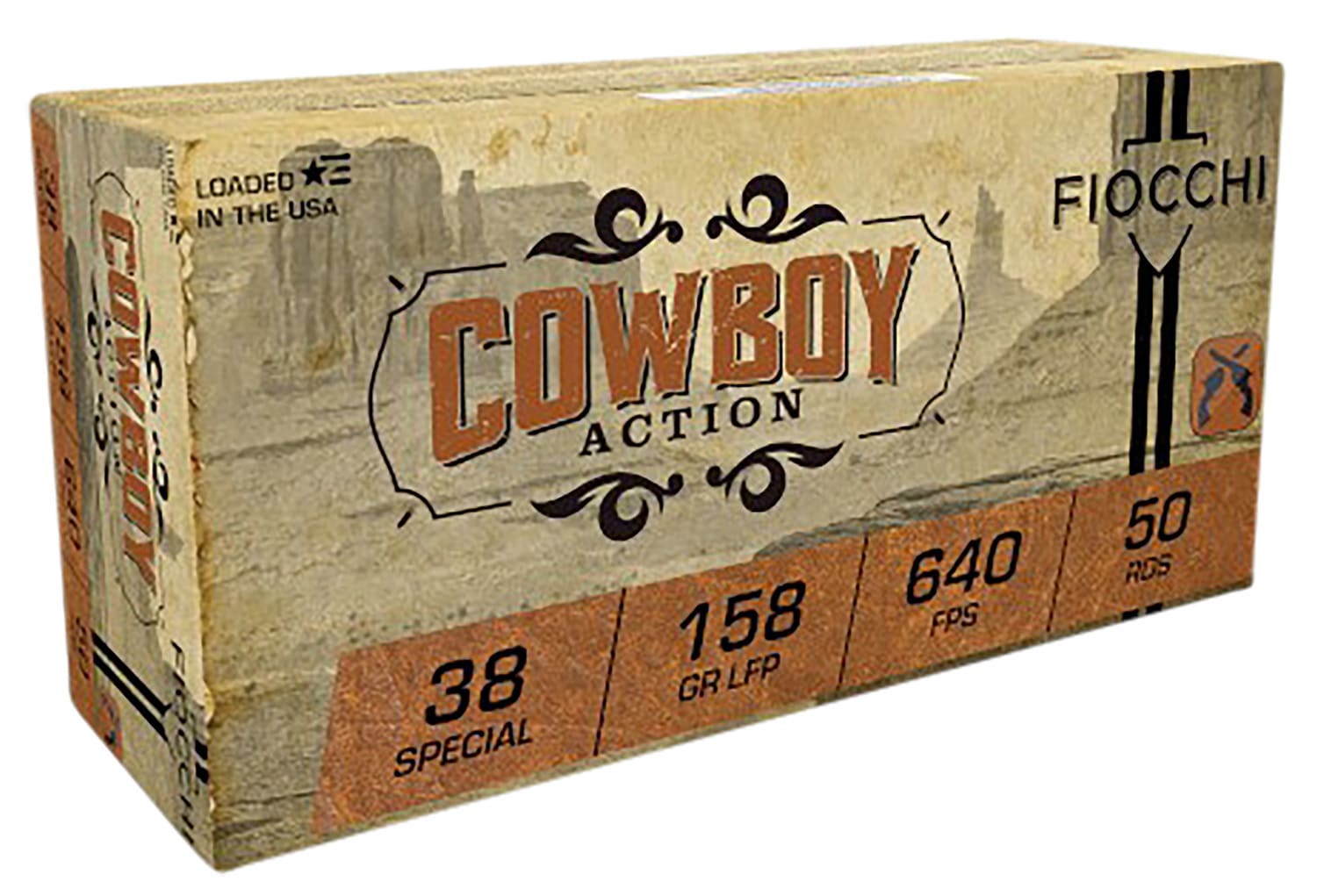 Fiocchi .38 Special 158gr Brass – 50rd