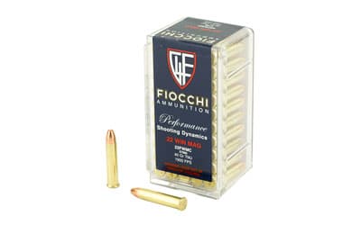 Fiocchi .22 WMR 40gr TMJ Brass – 50rd