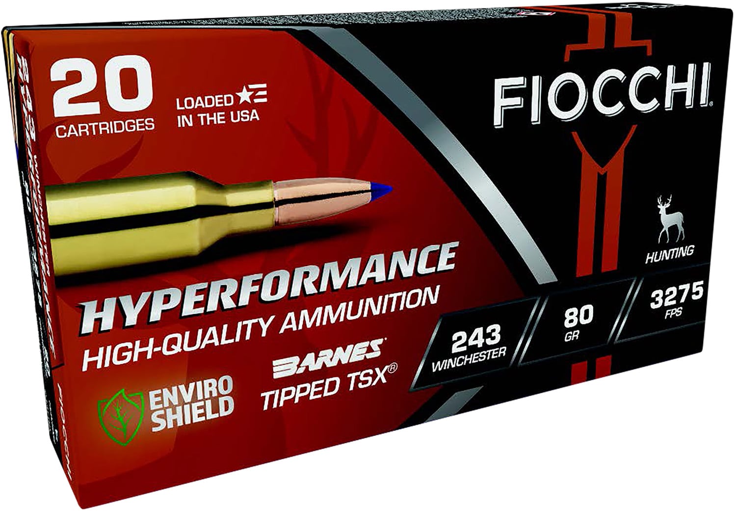 Fiocchi .243 Winchester 80gr TSX Copper – 20rd