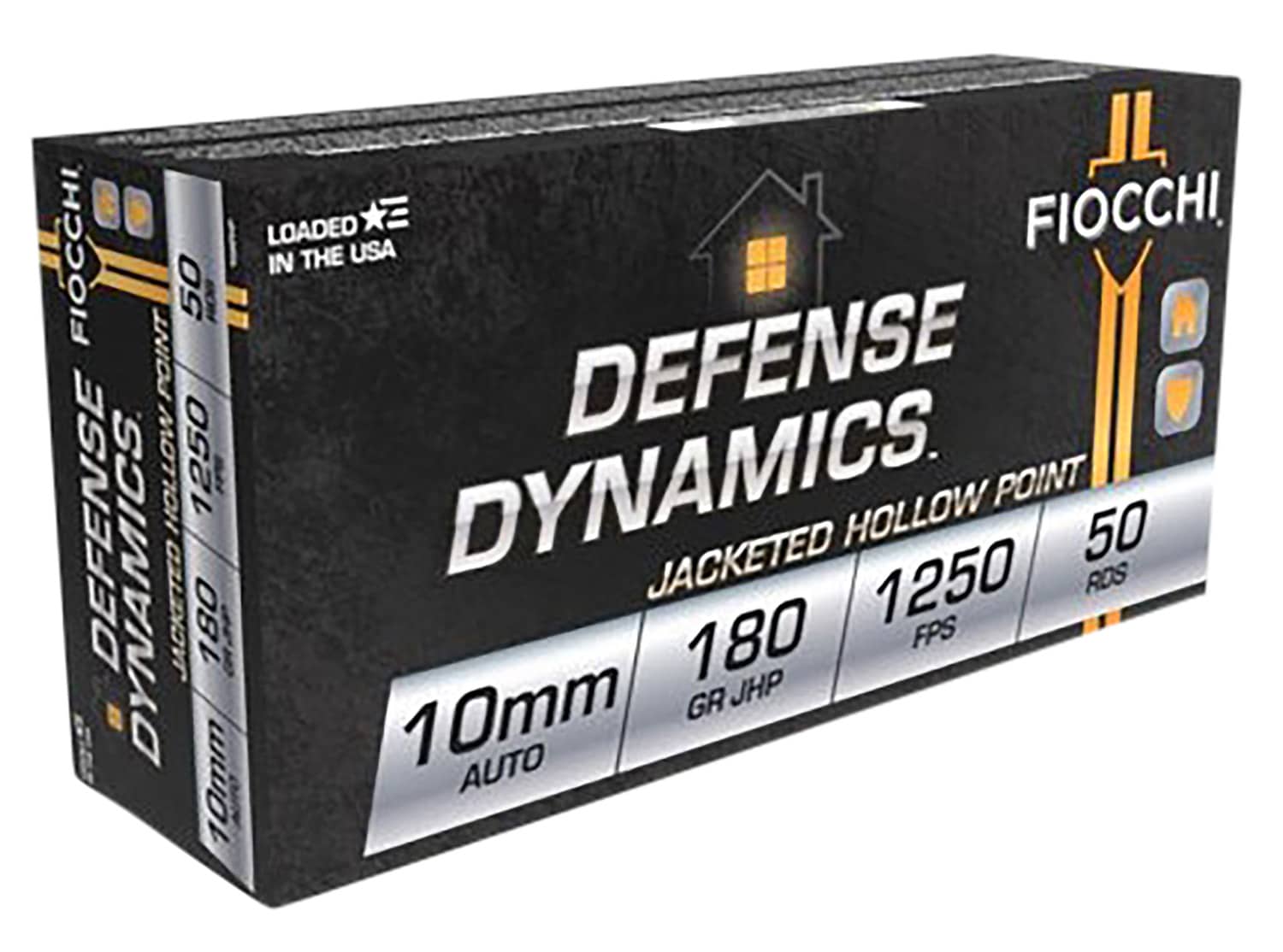 Fiocchi 10mm Auto 180gr JHP Brass – 50rd