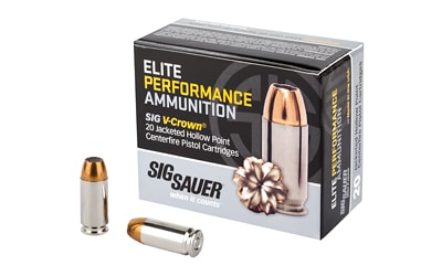 Sig-Sauer .40 S&W 165gr V-CROWN Brass – 20rd