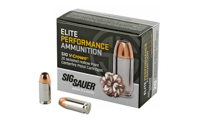 Sig-Sauer .40 S&W 180gr V-CROWN Nickel-Plated Brass – 20rd