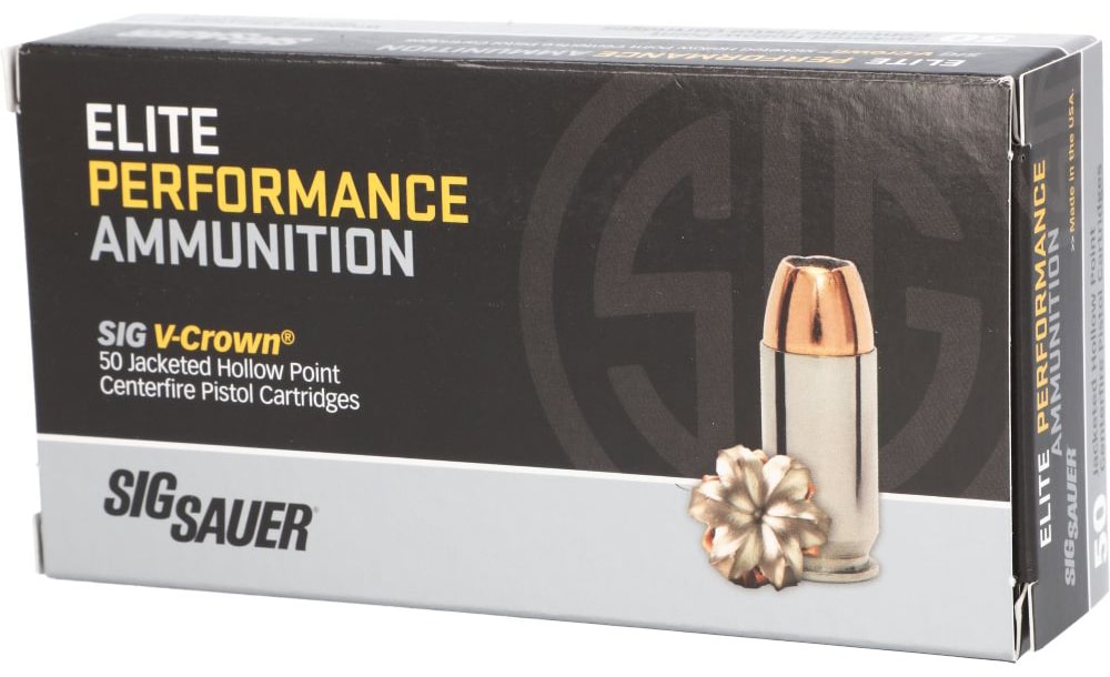Sig-Sauer .40 S&W 165gr V-CROWN Brass – 50rd