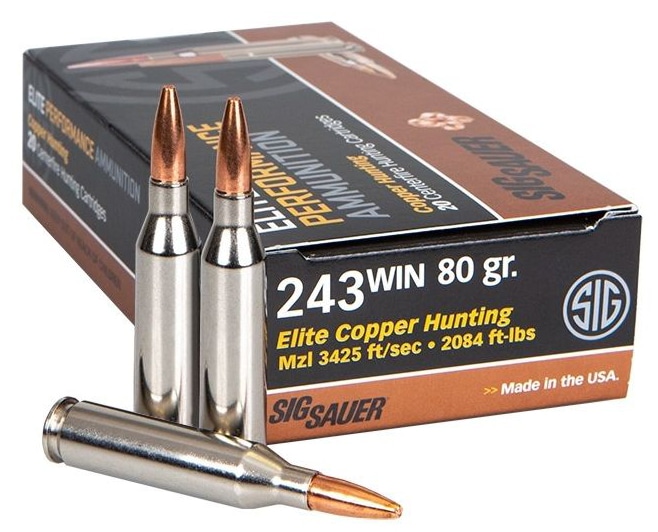 Sig-Sauer .243 Winchester 80gr Brass – 20rd