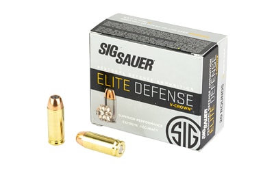 Sig-Sauer 10mm Auto 200gr V-CROWN Brass – 20rd