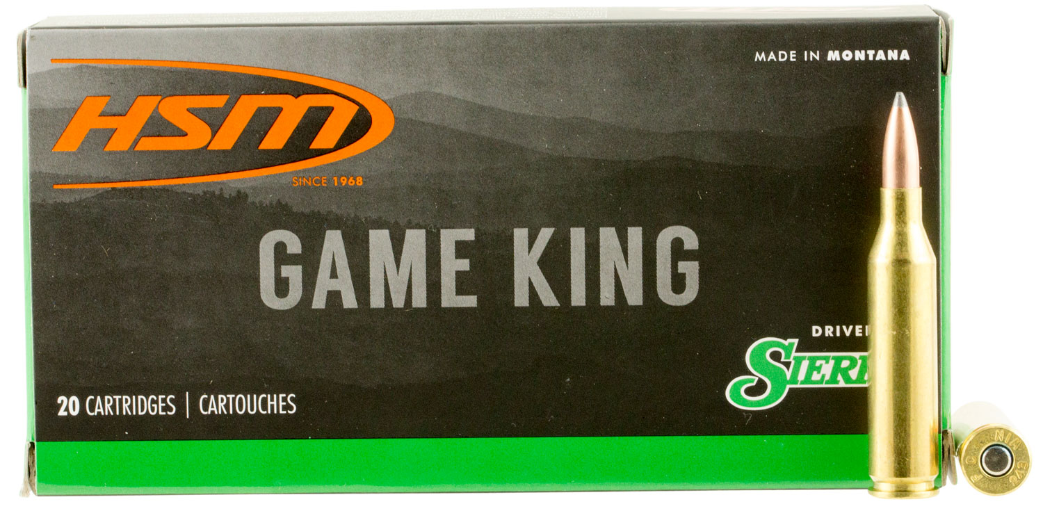HSM .243 Winchester 100gr GAMEKING Brass – 20rd