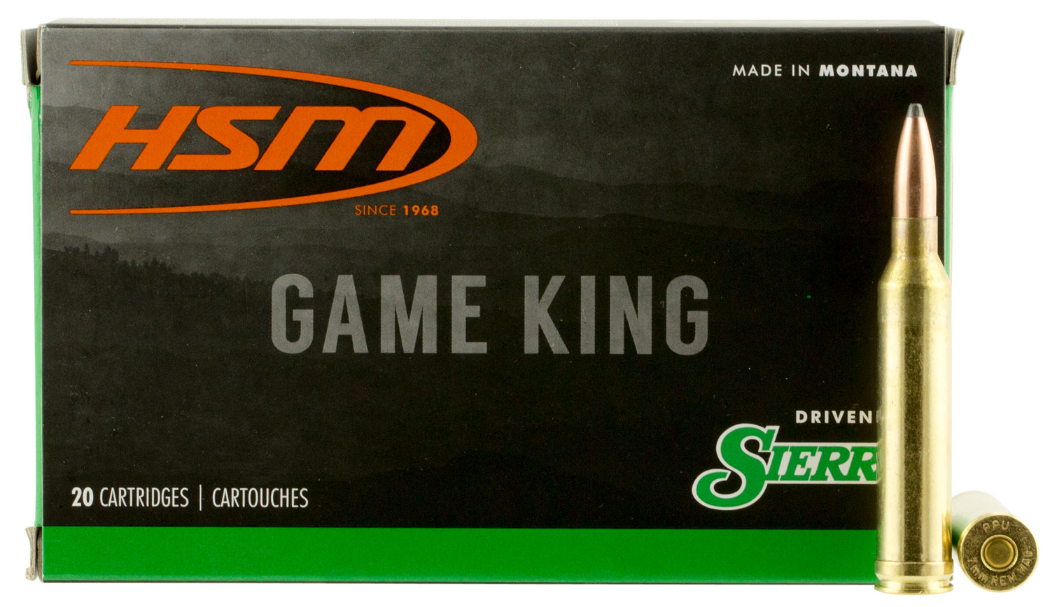 HSM 7mm Rem Mag 175gr GAMEKING Brass – 20rd