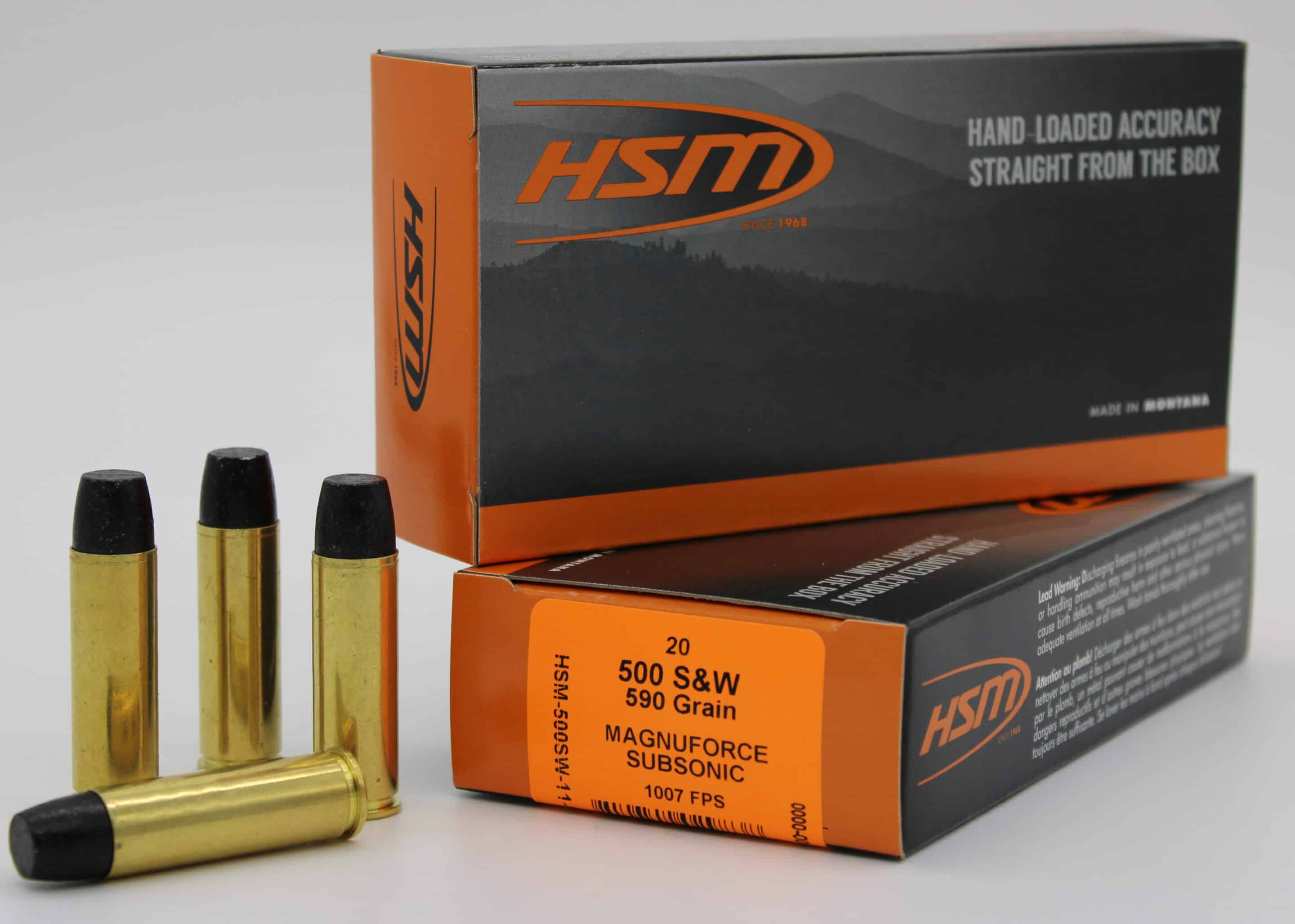 HSM .500 S&W Magnum 590gr SUBSONIC – 20rd
