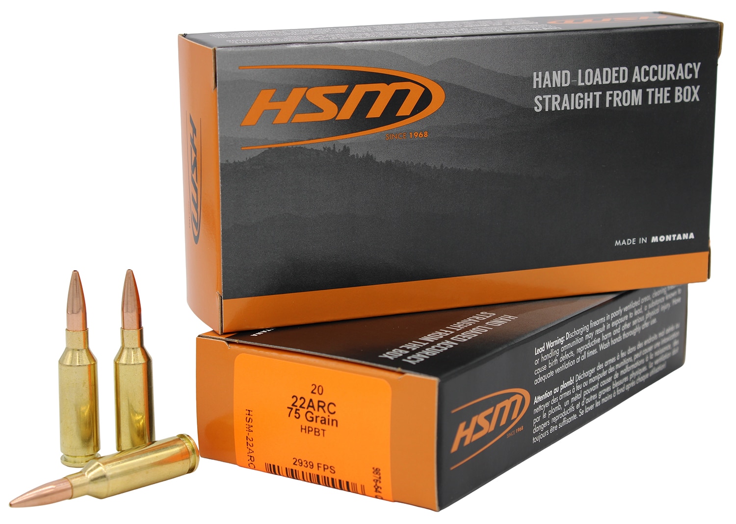 HSM .22 ARC 75gr BTHP – 20rd