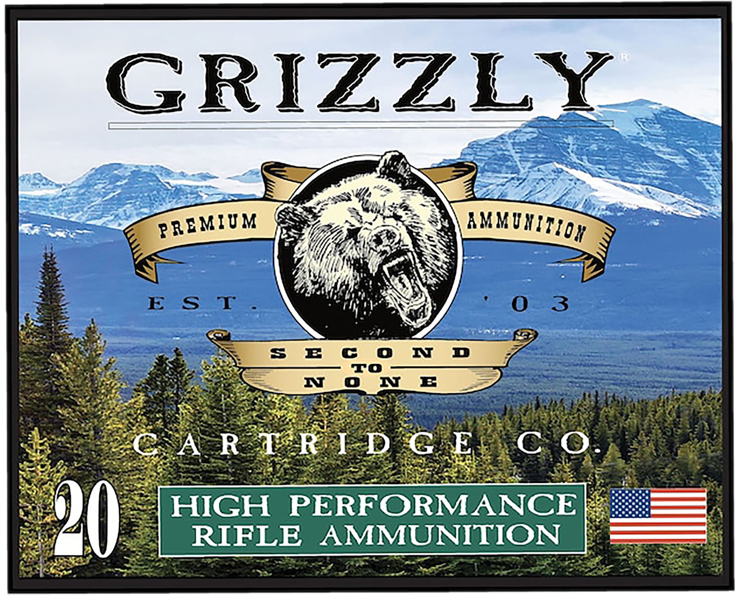 Grizzly-Ammo .357 SIG 125gr FMJ – 20rd