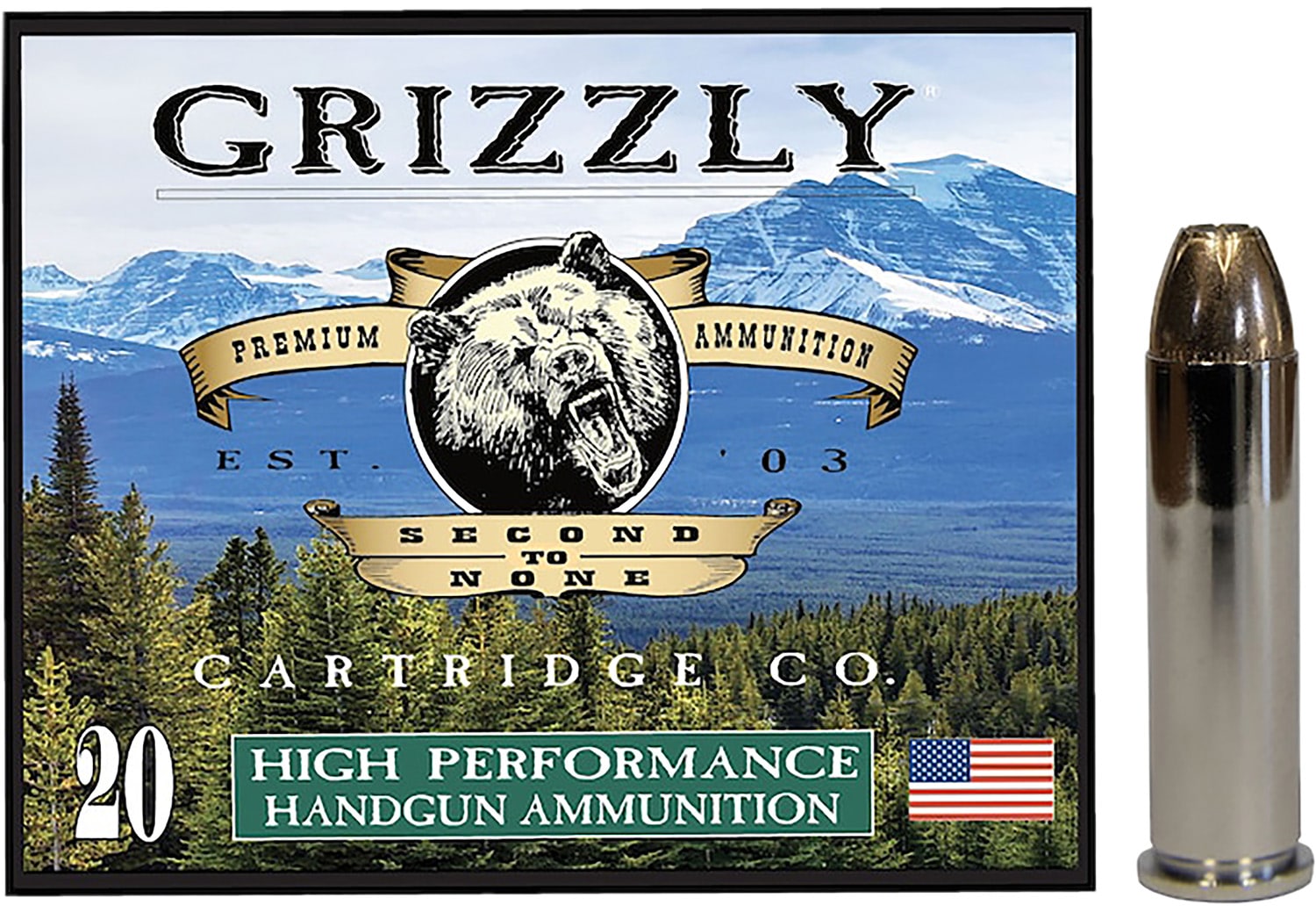 Grizzly-Ammo .357 Magnum 148gr JHP – 20rd