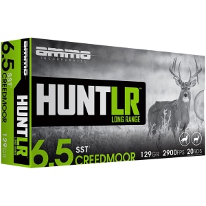Ammo Inc Hunt LR 6.5mm Creedmoor 129 gr Super Shock Tip 20rd box